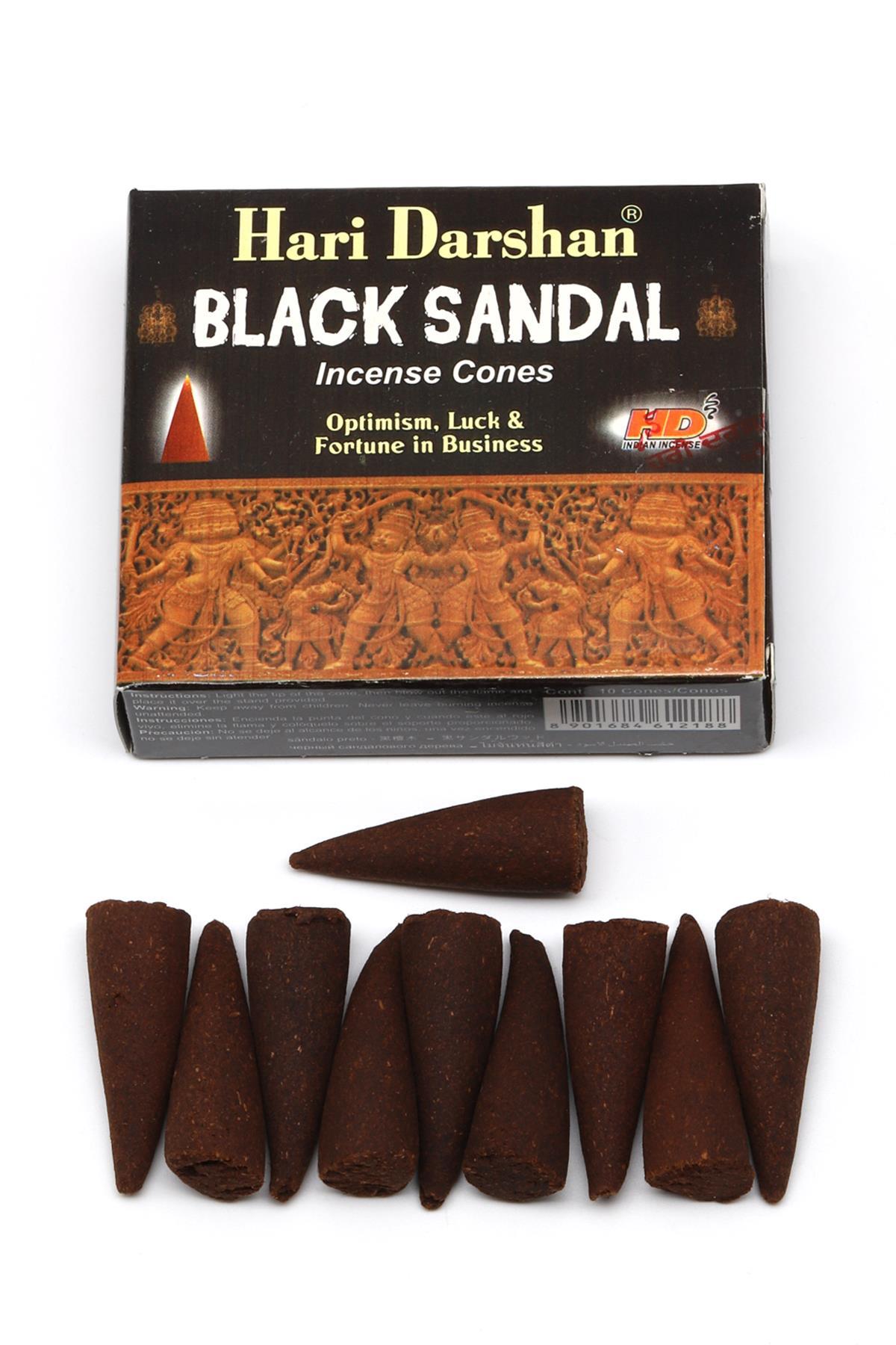 HD Tütsü Black Sandal 10'lu Koni Tütsü