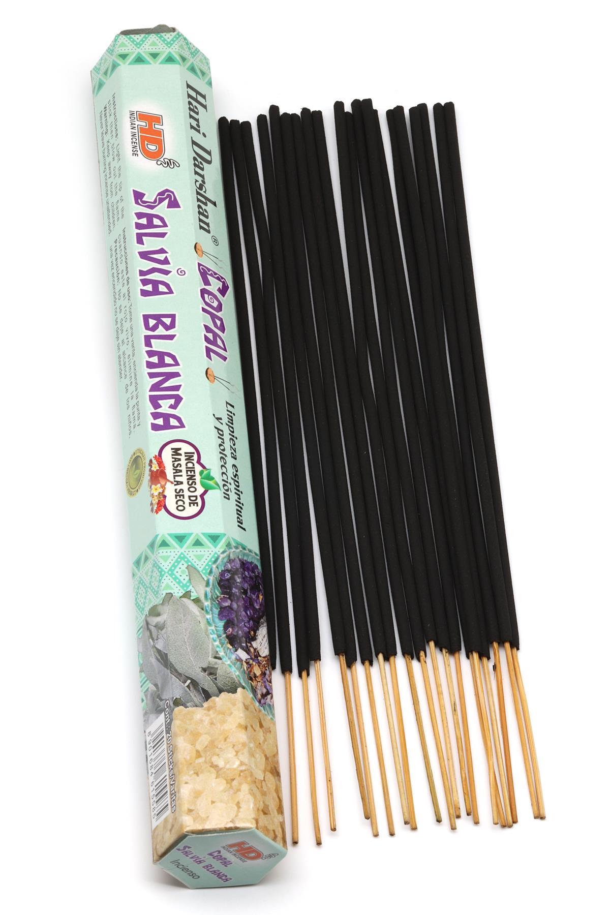 HD Tütsü Copal White Sage - Beyaz Adaçayı Kokusu 20'li Çubuk Tütsü