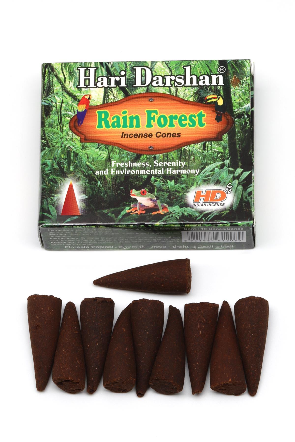 HD Tütsü Rain Forest - Yağmur Ormanı Kokusu 10'lu Koni Tütsü