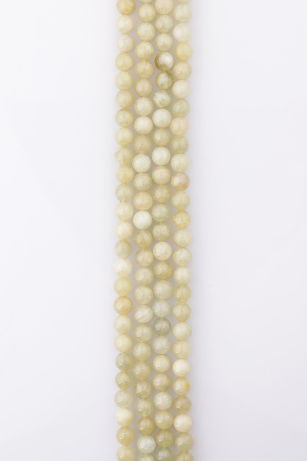 Heliodor Doğal Taş Dizi 8 mm Küre Kesim