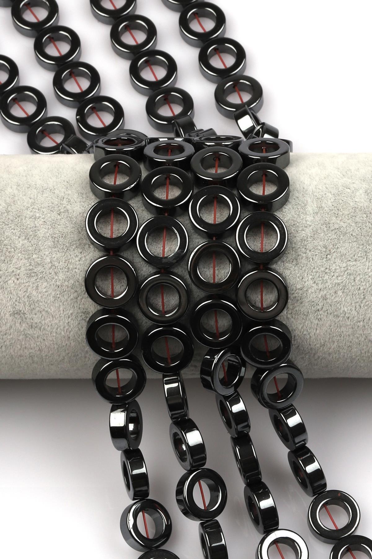 Hematit Dizi 14 mm Halka Model
