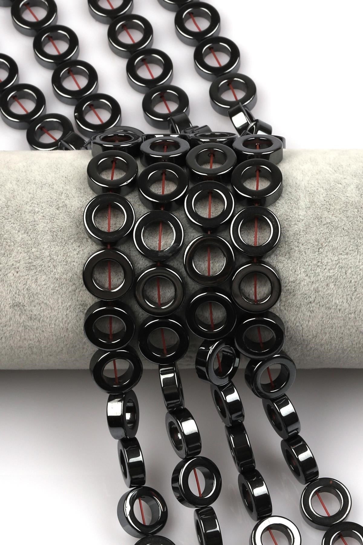 Hematit Dizi 14 mm Halka Model