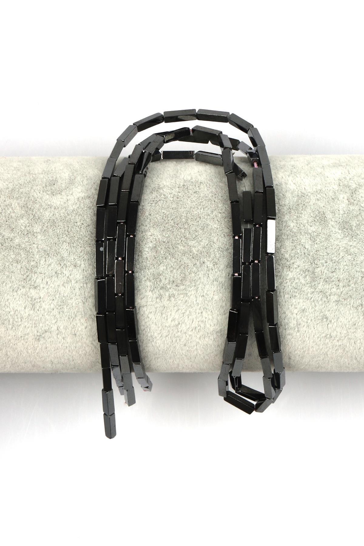 Hematit Dizi 2 x 8 mm Boru Kesim