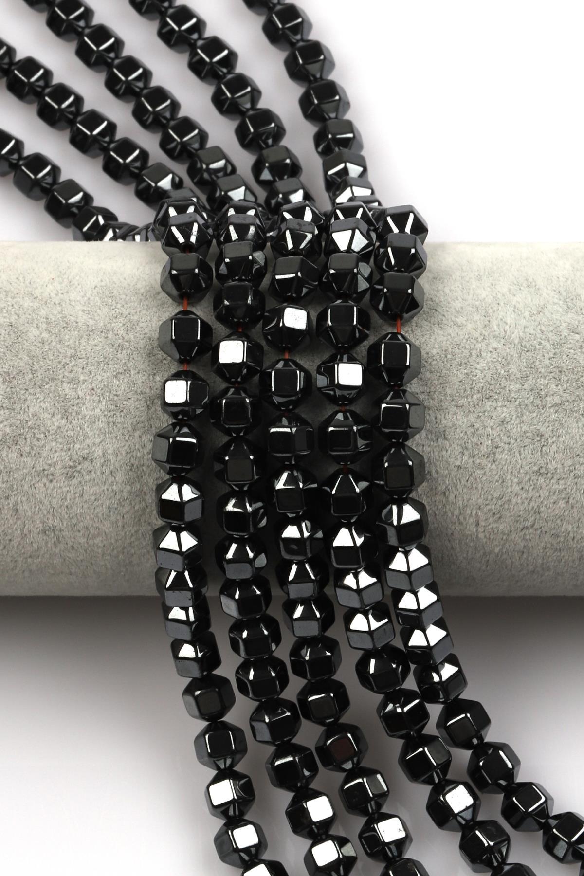 Hematit Dizi 6 x 7 mm Huni Kesim