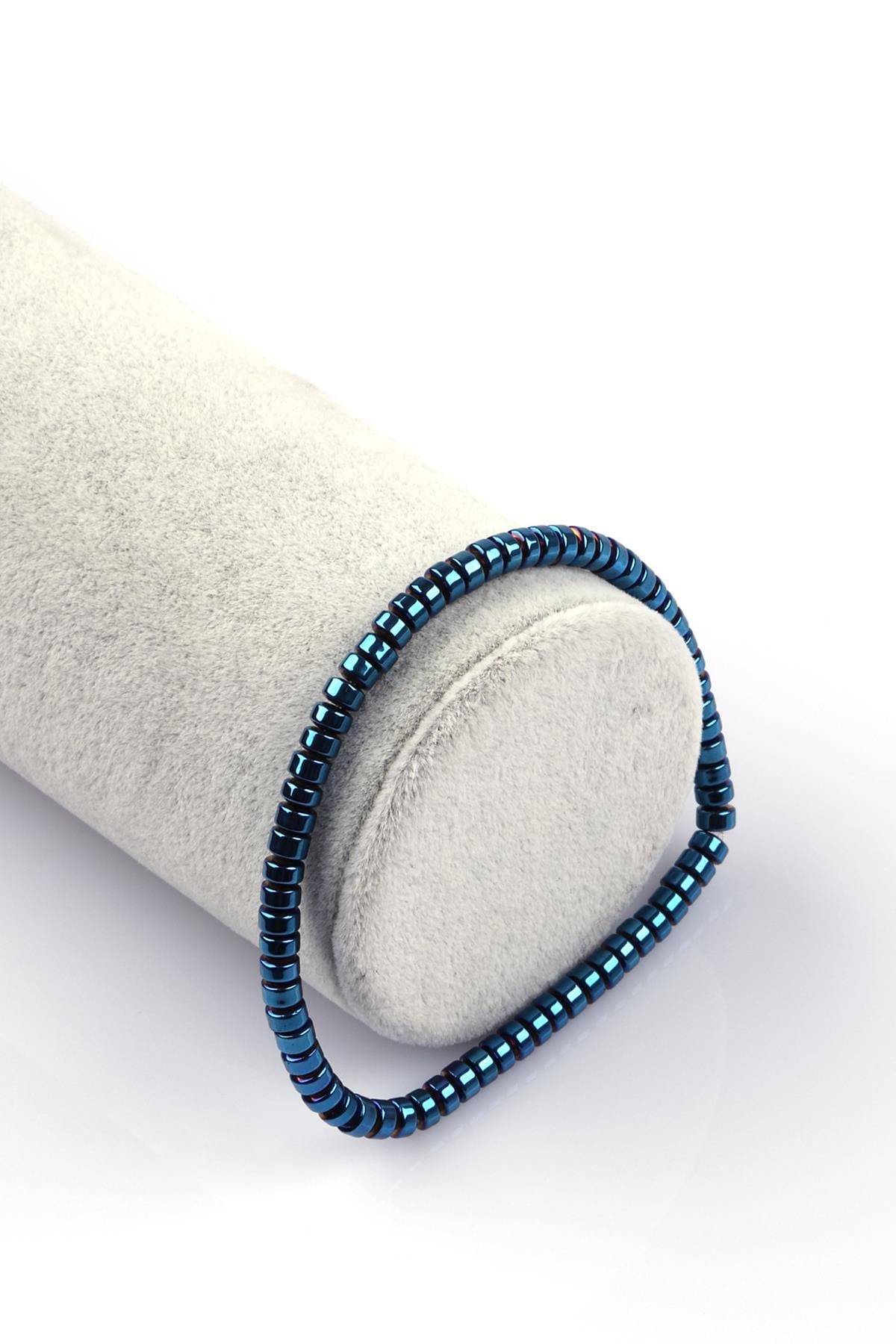 Hematit Doğal Taş Bileklik 2 x 4 mm Rondel Kesim