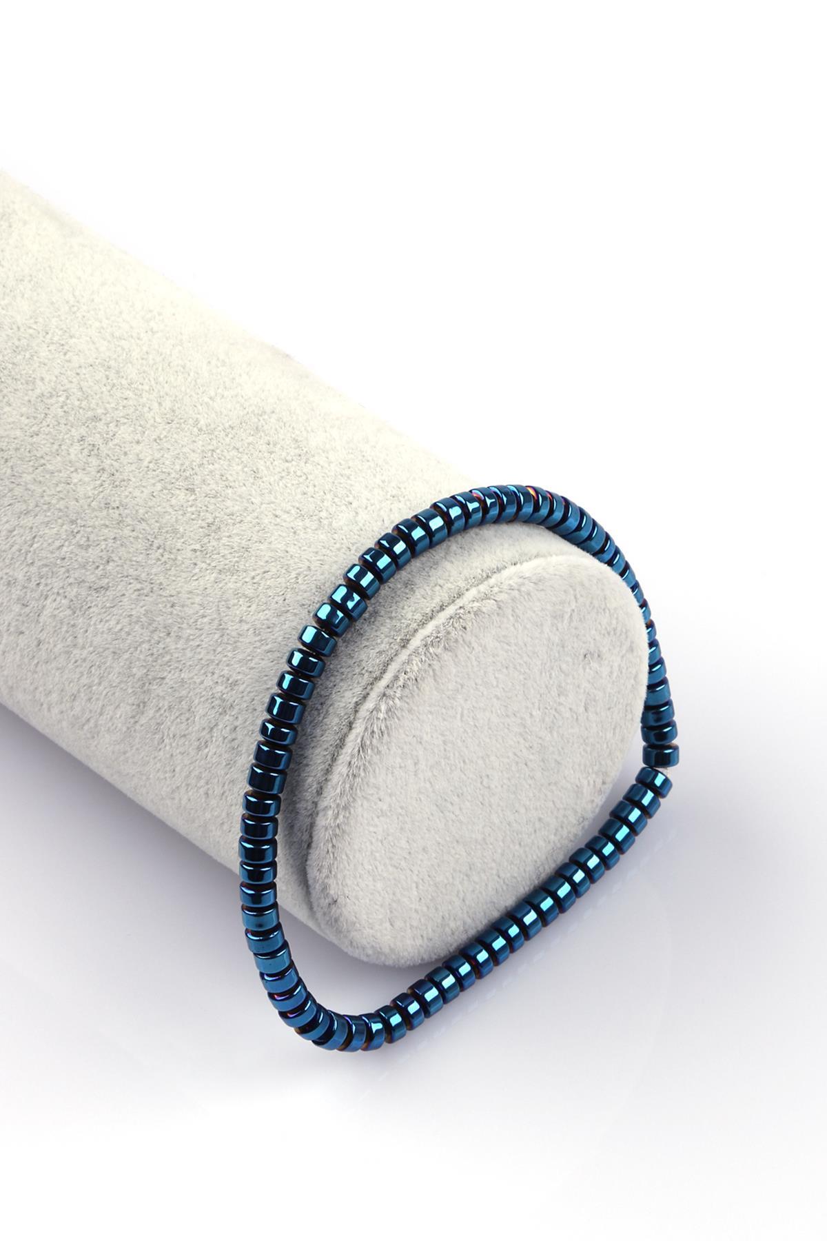 Hematit Doğal Taş Bileklik 2 x 4 mm Rondel Kesim