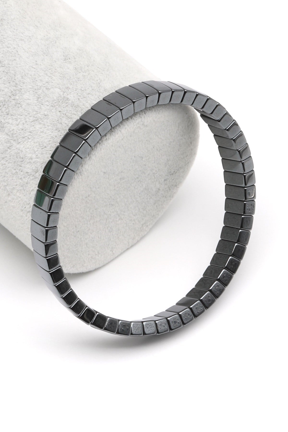 Hematit Doğal Taş Bileklik 4 x 8 mm Özel Kesim - BLK-2079