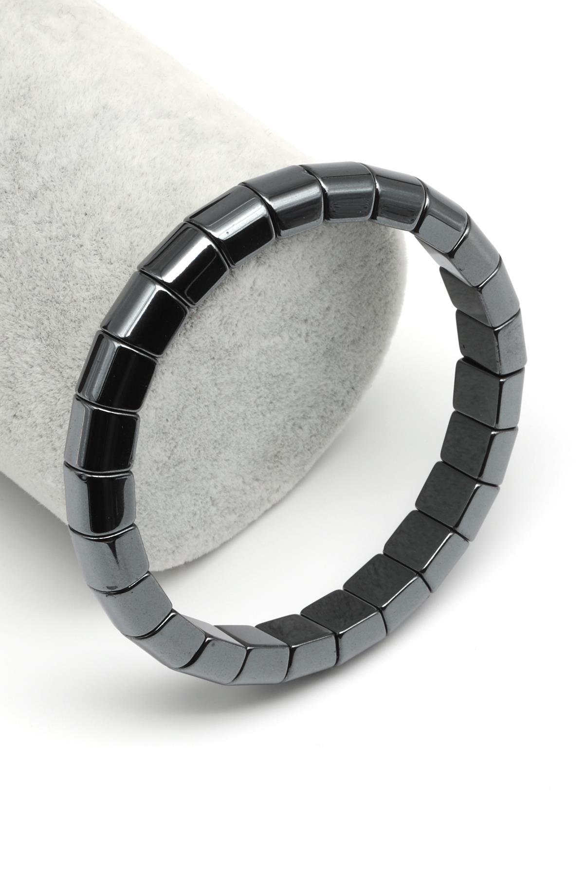 Hematit Doğal Taş Bileklik 7 x 8 mm Özel Kesim