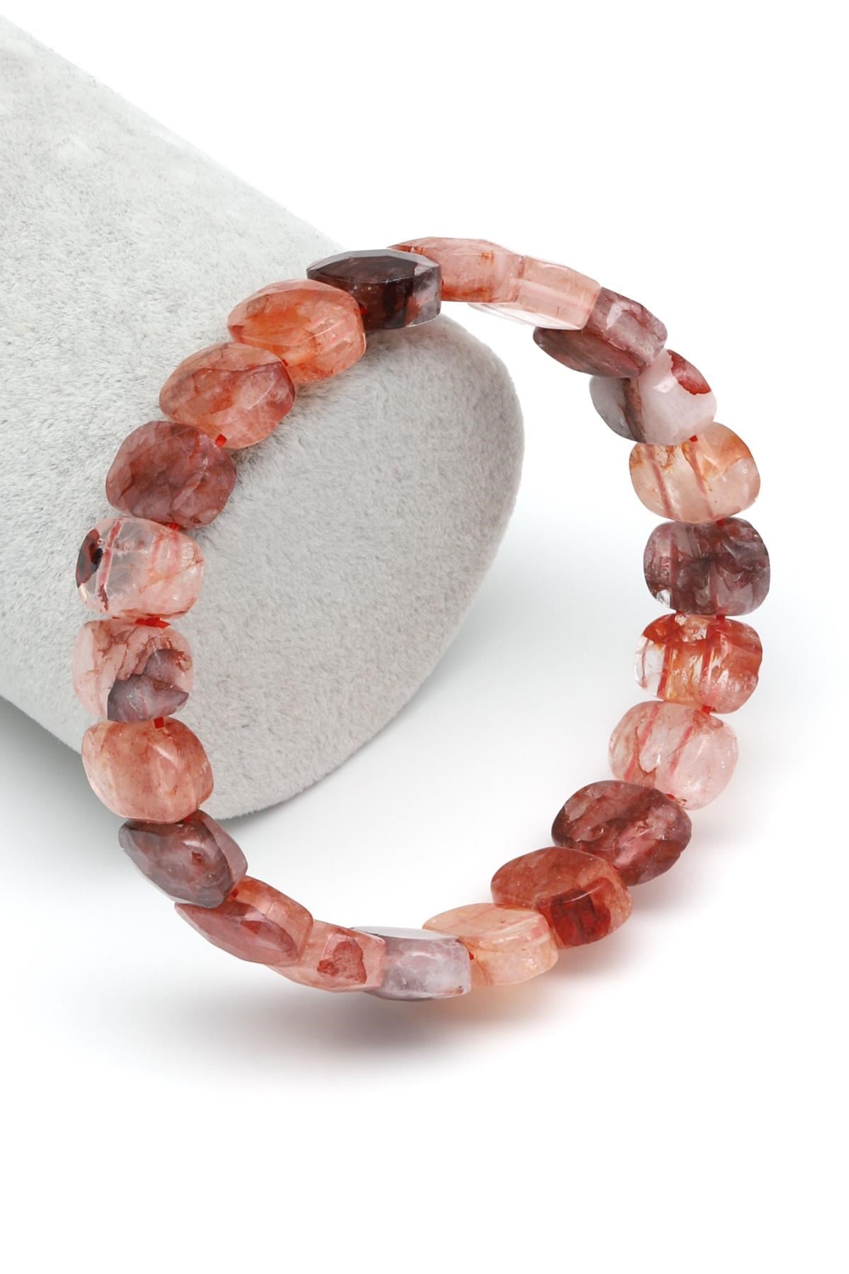 Himalaya Kuvars Doğal Taş Bileklik 10 x 14 mm Özel Kesim