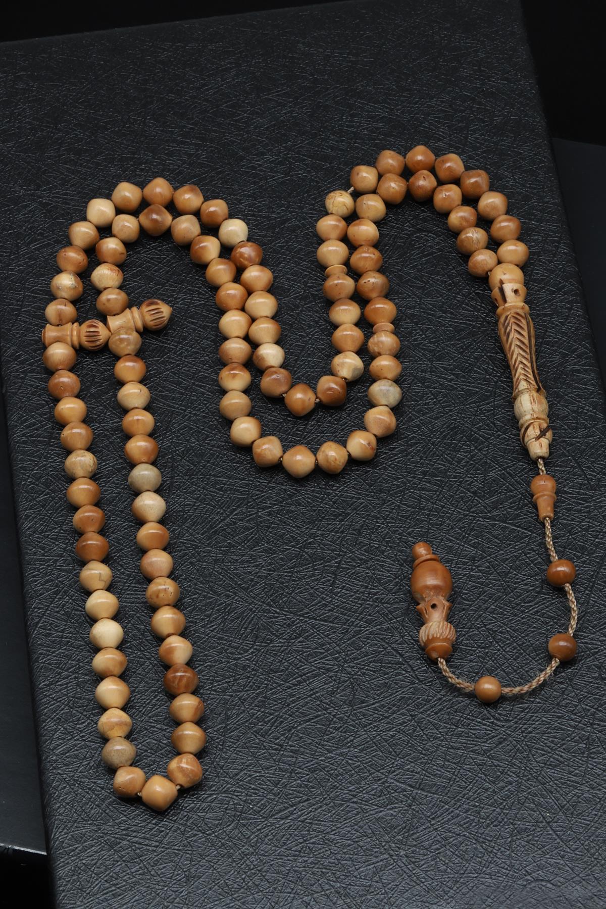 İmame Oymalı Kuka Ağacı 100'Lü Tesbih 6 mm İstanbul Kesim