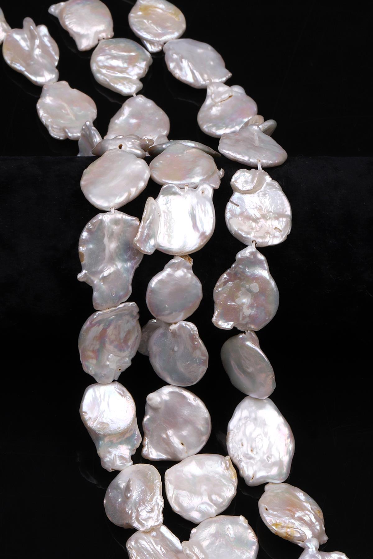 İnci Doğal Taş Dizi 18 x 20 mm Yuvarlak Kesim