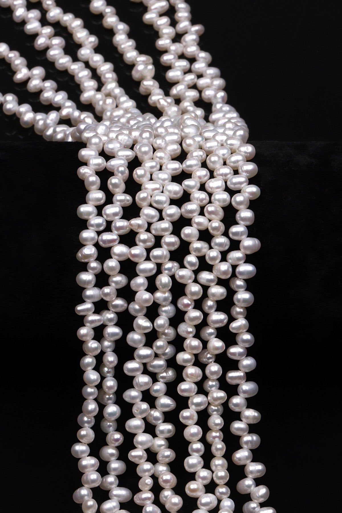 İnci Doğal Taş Dizi 3 x 5 mm Özel Kesim - DZ-0902