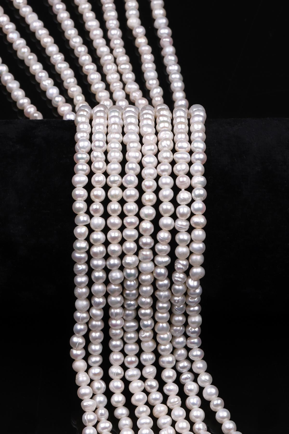 İnci Doğal Taş Dizi 4 mm Küre Kesim