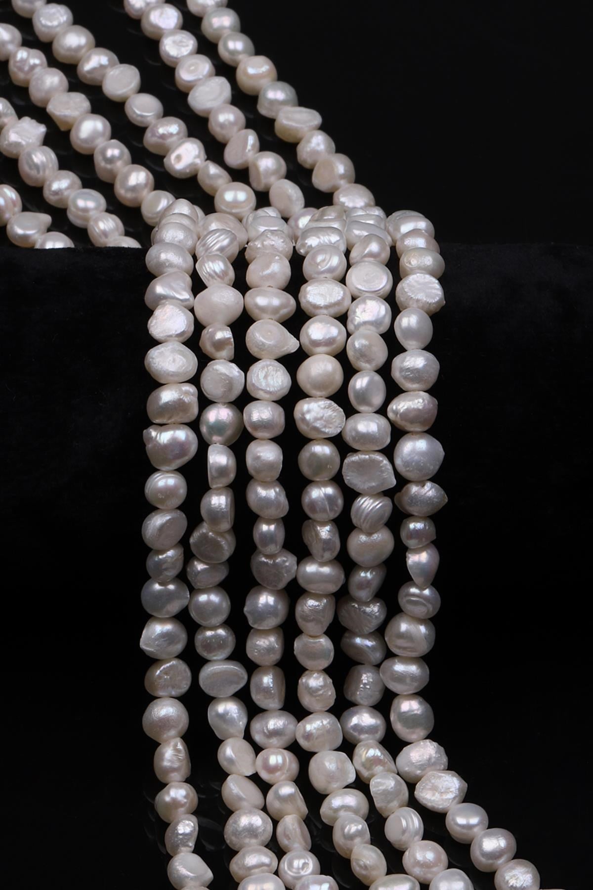 İnci Doğal Taş Dizi 5 x 8 mm Özel Kesim