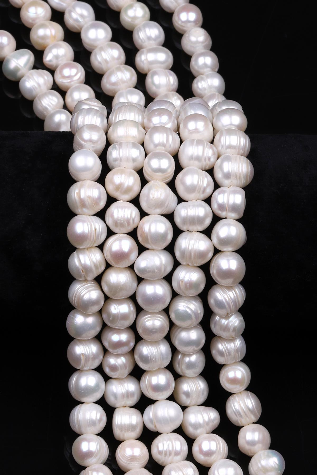 İnci Doğal Taş Dizi 8 x 9 mm Şekilsiz Kesim