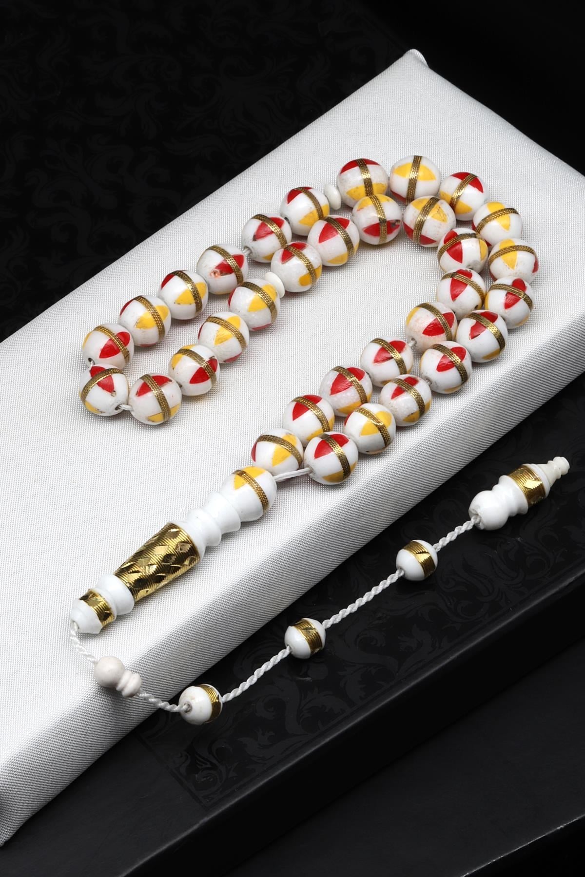 İşlemeli Kemik Tesbih 10 mm Küre Kesim