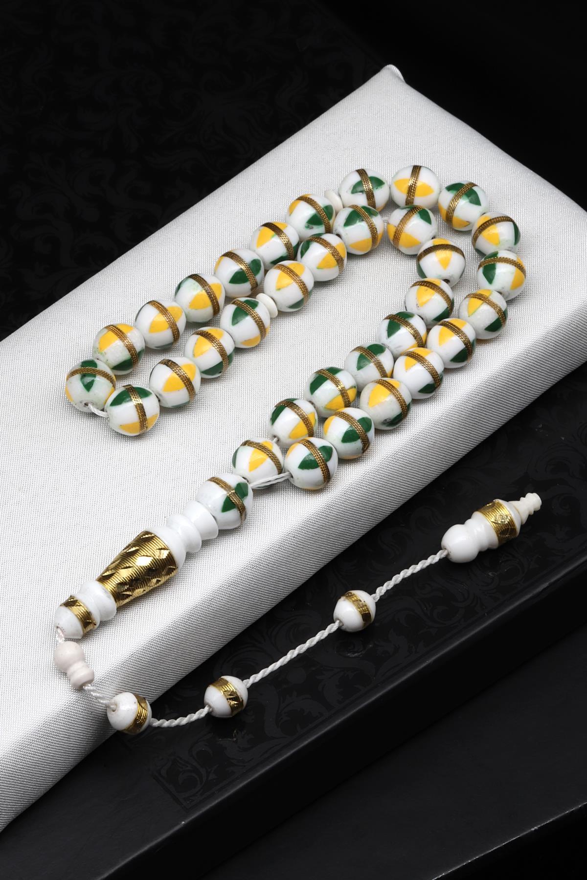 İşlemeli Kemik Tesbih 10 mm Küre Kesim