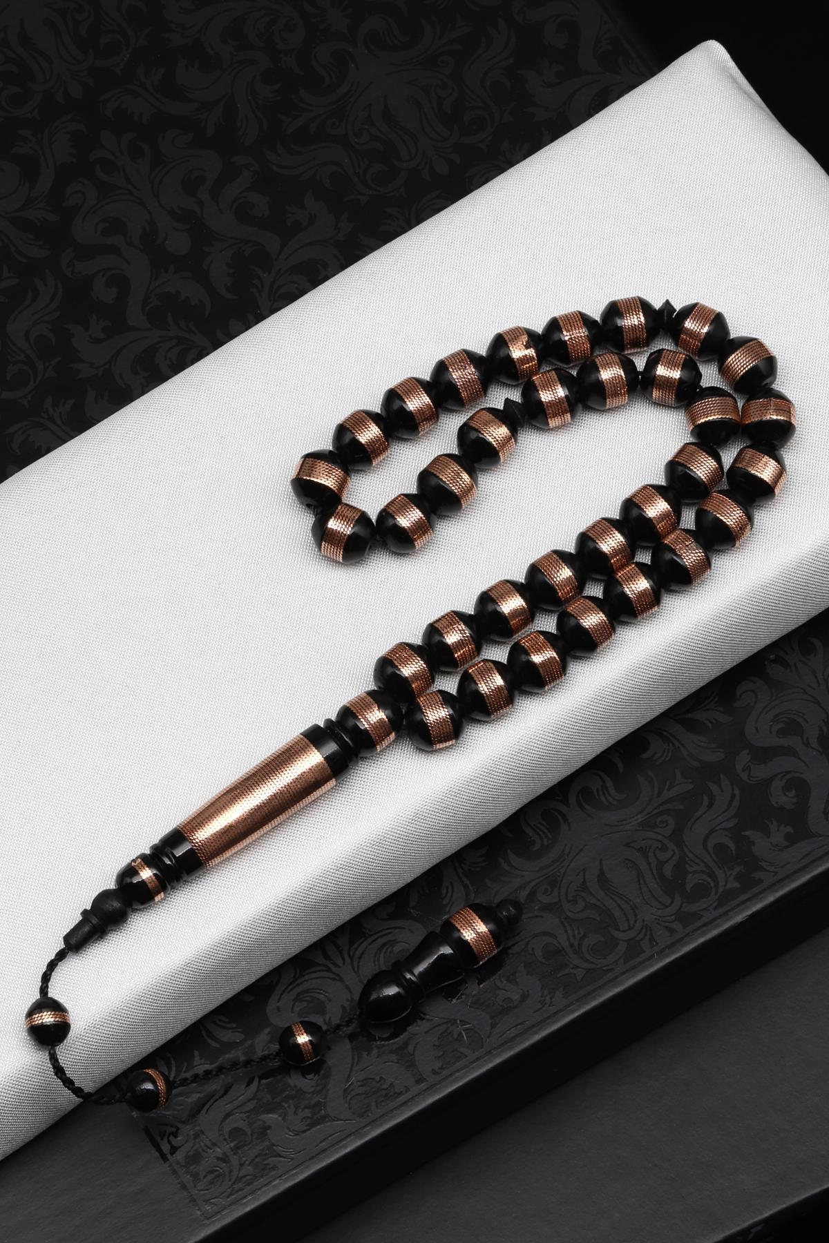 İşlemeli Kuka Ağacı Tesbih 7 x 8 mm Özel Kesim