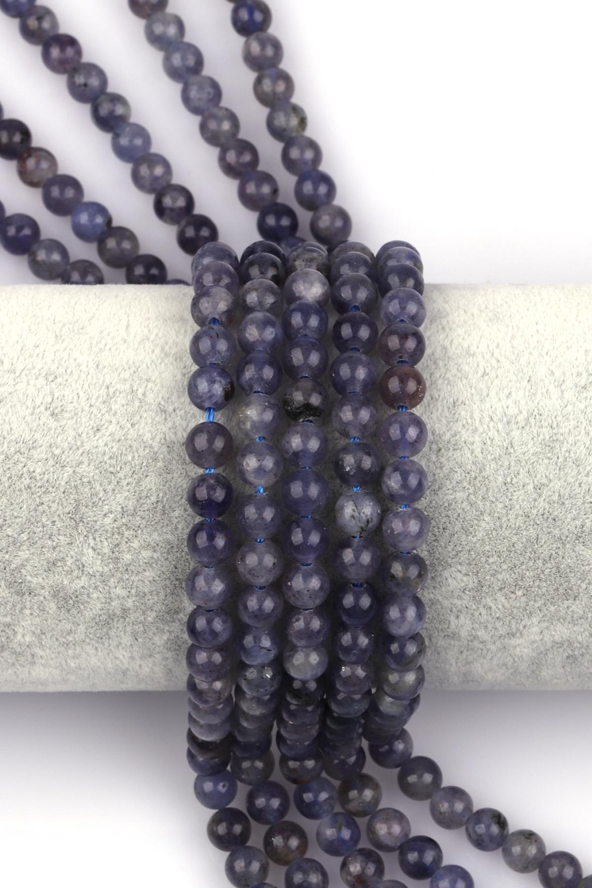 İyolit Doğal Taş Dizi 6 mm Küre Kesim