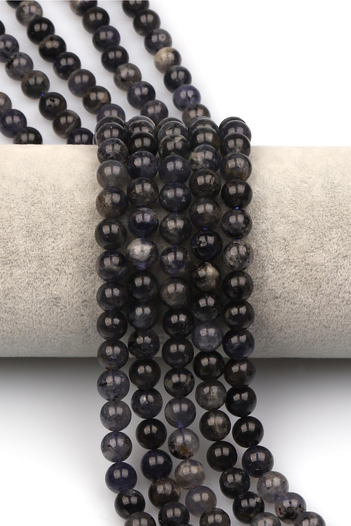 İyolit Doğaltaş Dizi 8 mm Küre Kesim