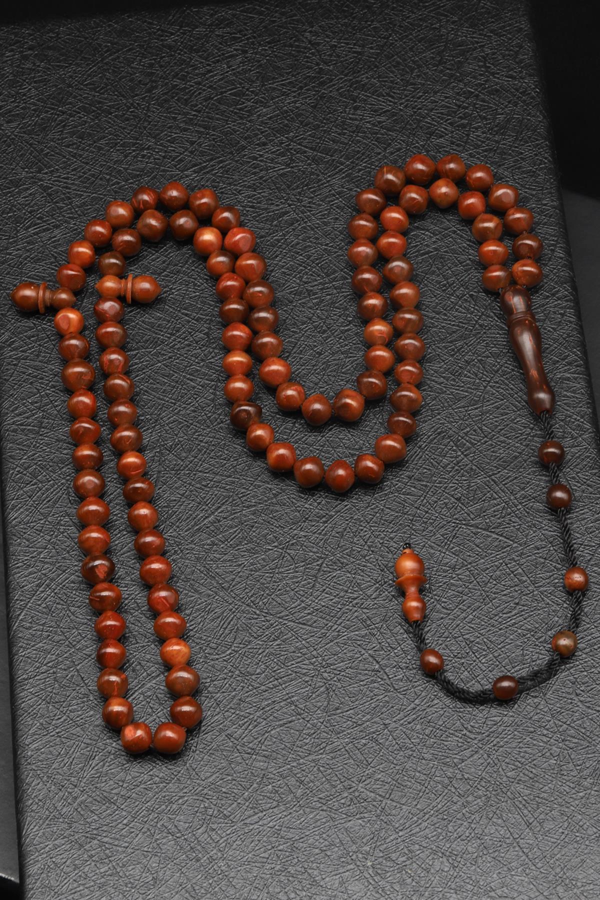 İznik Kuka Ağacı 99'Lu Tesbih 6 x 6 mm İstanbul Kesim