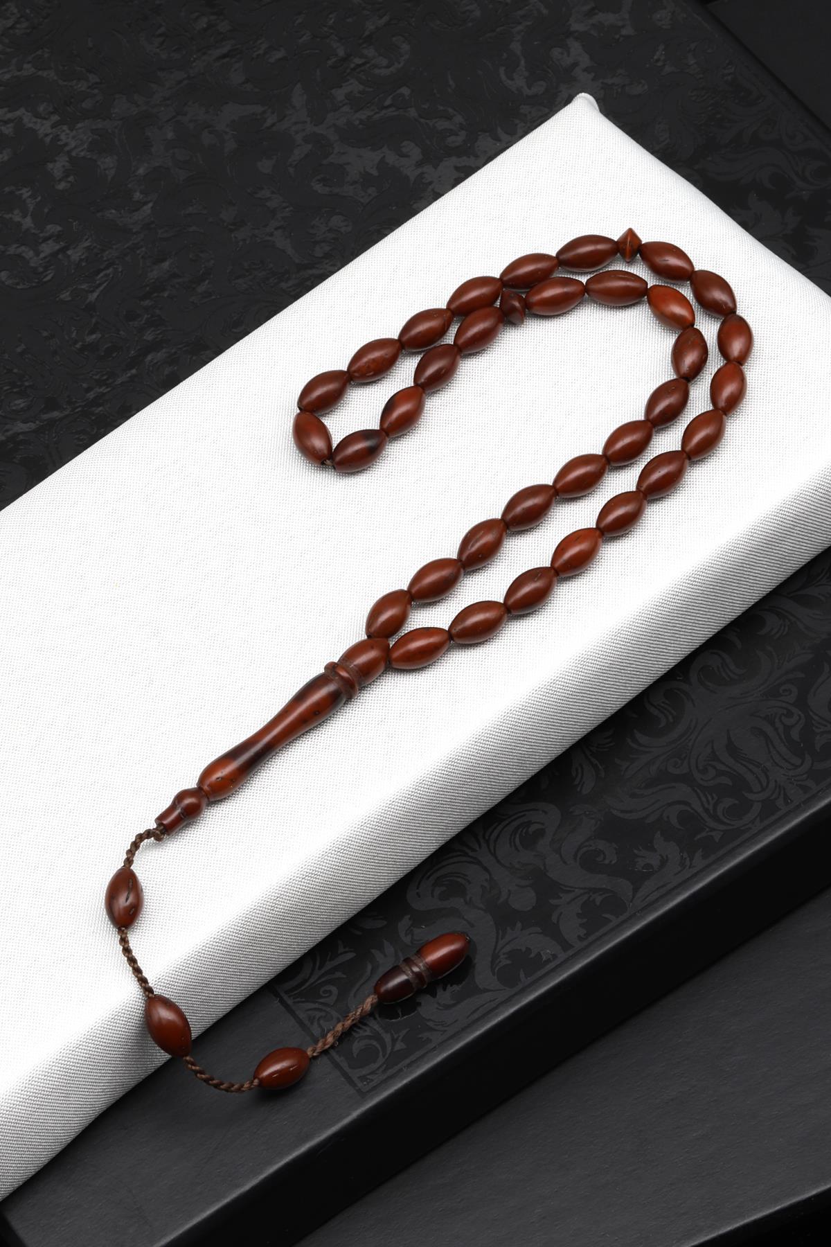 İznik Kuka Ağacı Tesbih 5 x 8 mm Arpa Kesim