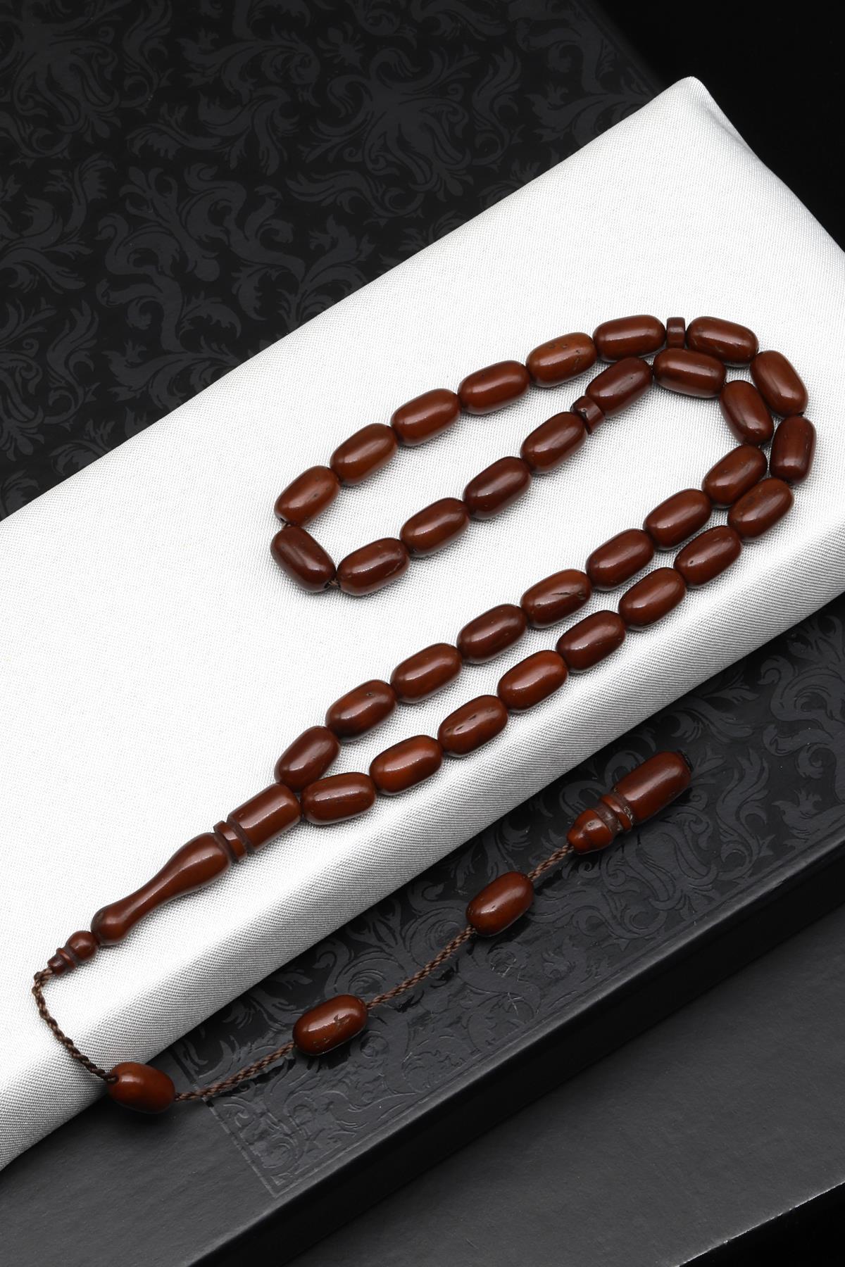 İznik Kuka Ağacı Tesbih 6 x 10 mm Kapsül Kesim - T-1549