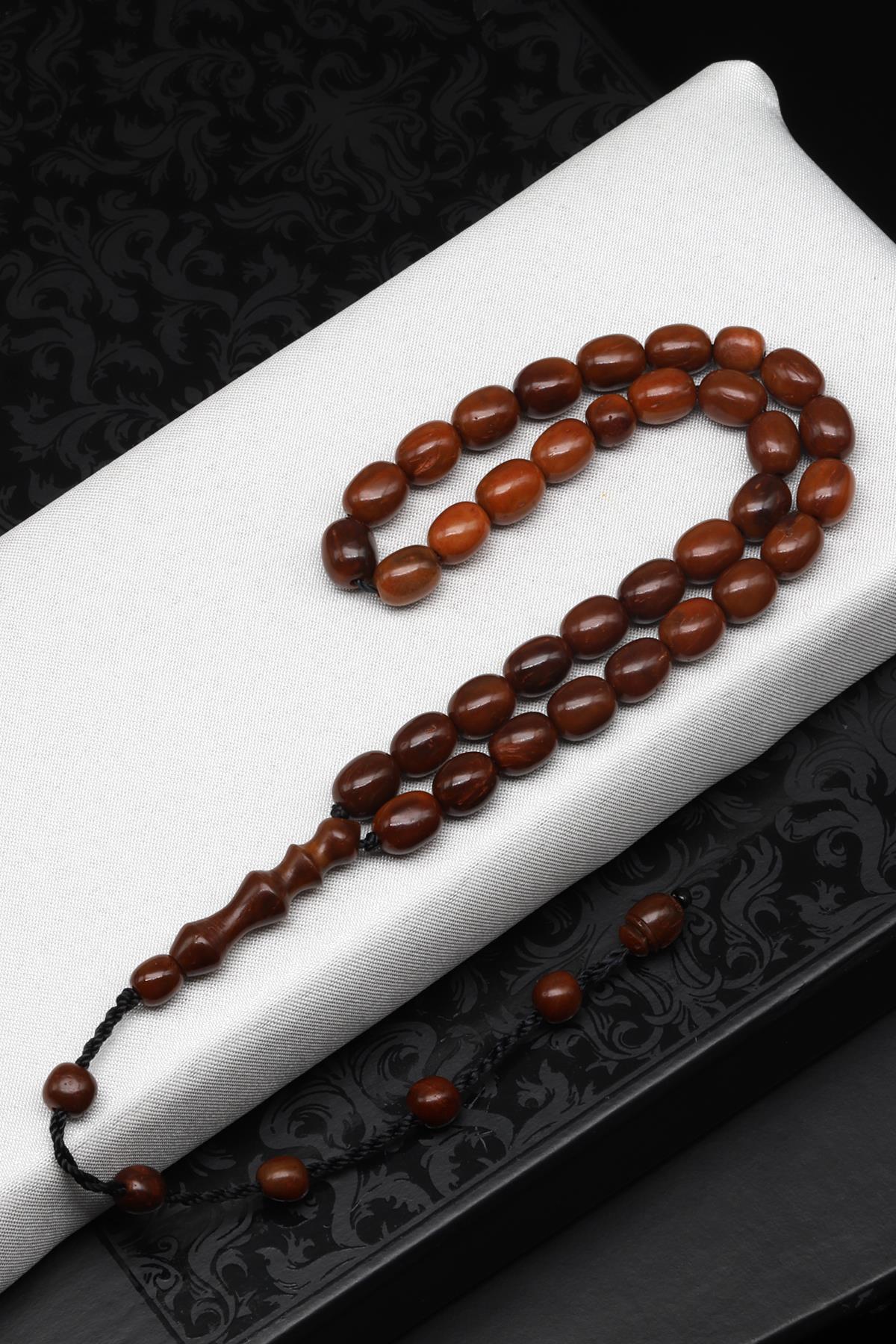 İznik Kuka Ağacı Tesbih 6 x 8  mm Kapsül Kesim