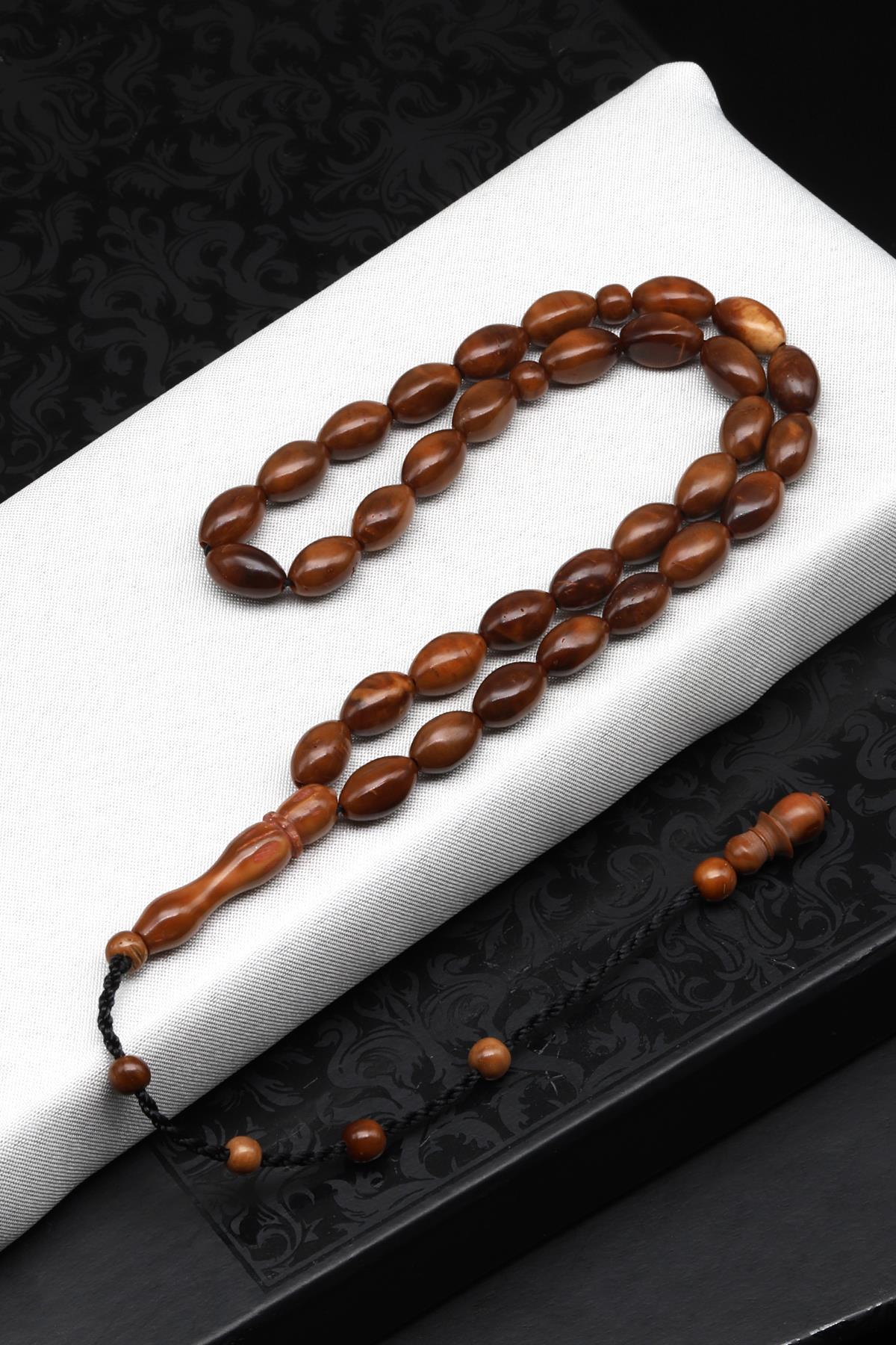 İznik Kuka Ağacı Tesbih 6 x 9 mm Arpa Kesim