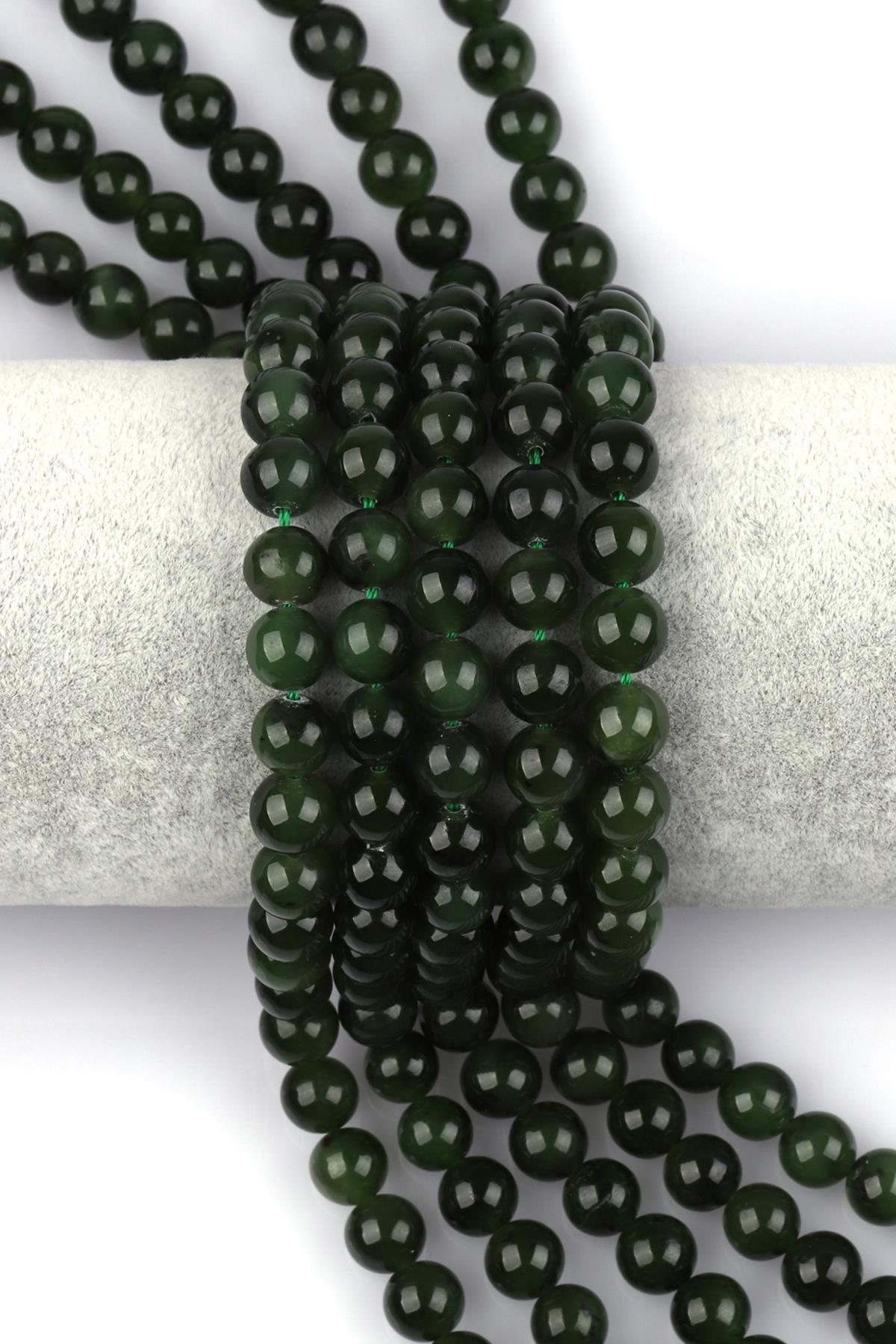 Kanada Yeşim ( AAA Kalite ) Doğal Taş Dizi 8 mm Küre Kesim