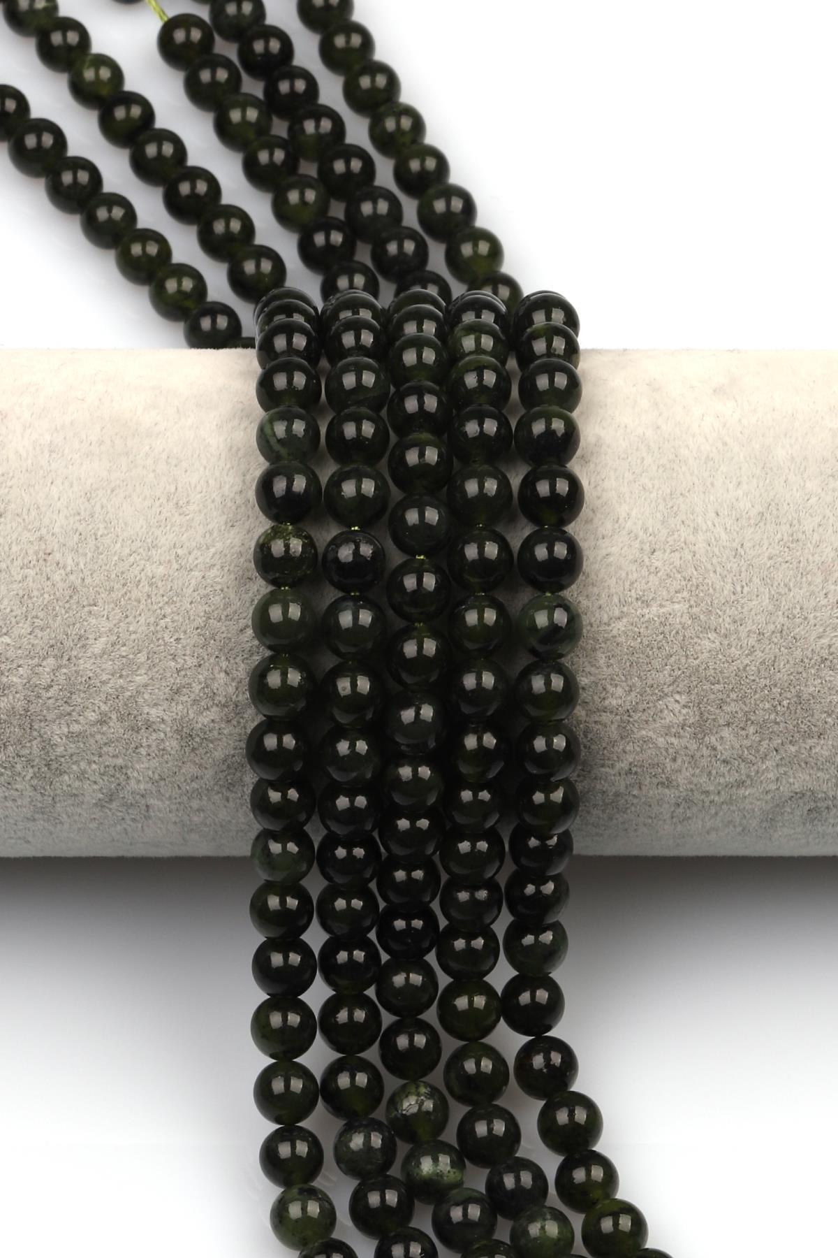 Kanada Yeşim Doğal Taş Dizi 6 mm Küre Kesim