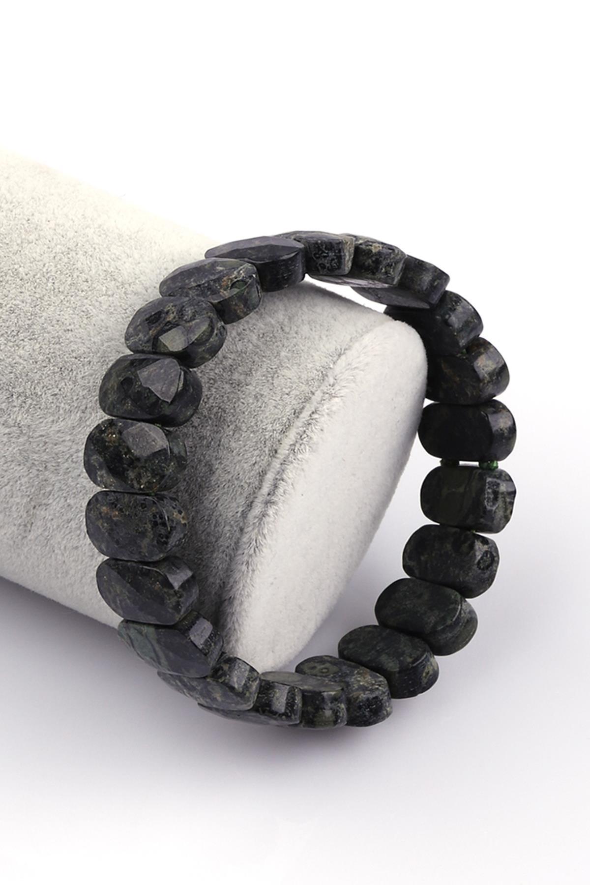 Kanbaba Jasper Doğal Taş Bileklik 9 x 14 mm Özel Kesim