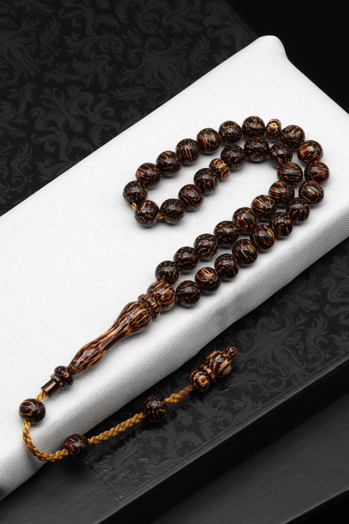 Kaplan Ağacı Tesbih 7 x 8 mm Küre Kesim