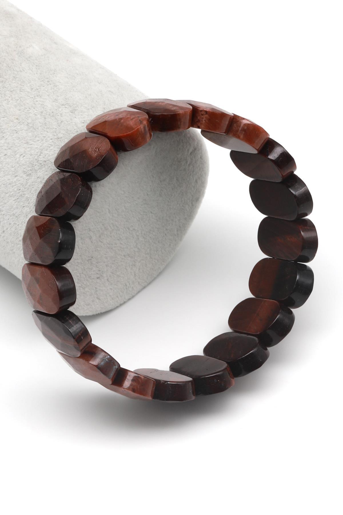 Kaplan Gözü Doğal Taş Bileklik 11 x 20 mm Özel Kesim