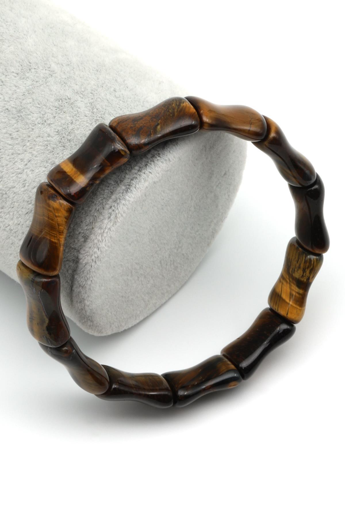 Kaplan Gözü Doğal Taş Bileklik 12 x 16 mm Özel Kesim