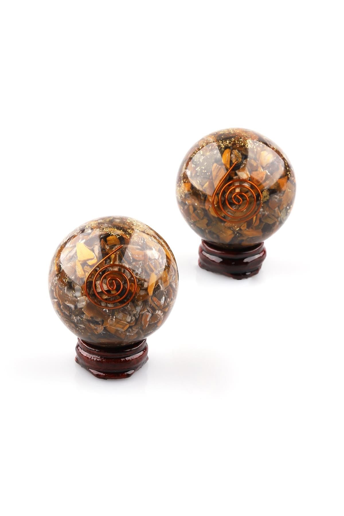 Kaplan Gözü Taşından Orgonit Küre