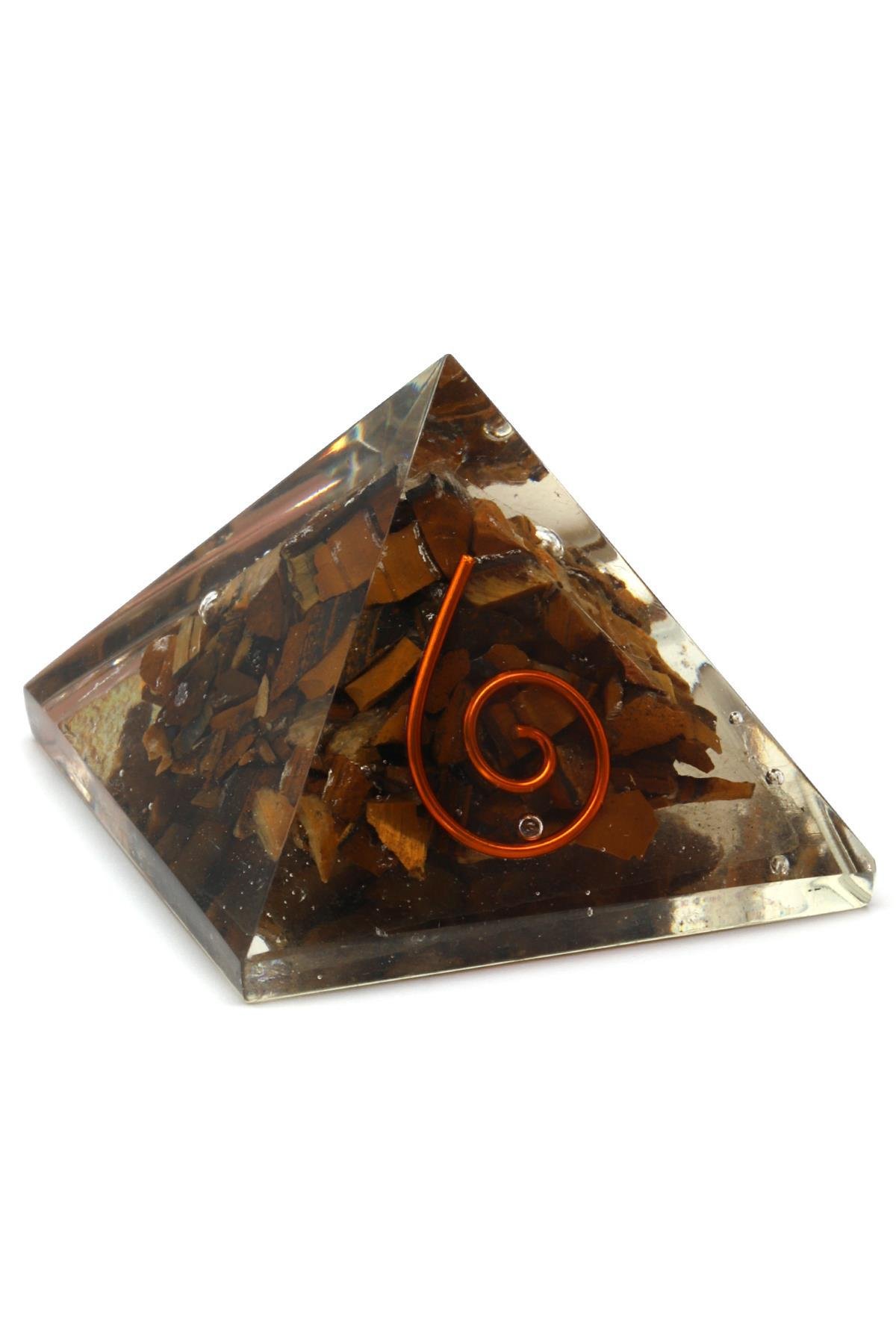 Kaplan Gözü Taşından Orgonit Piramit