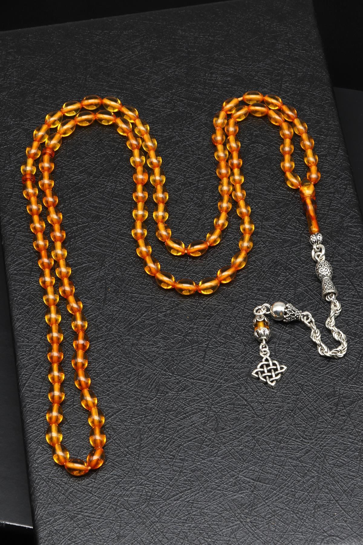 Kehribar 99'lu Arpa Kesim Tesbih Litvanya Sertifikalı