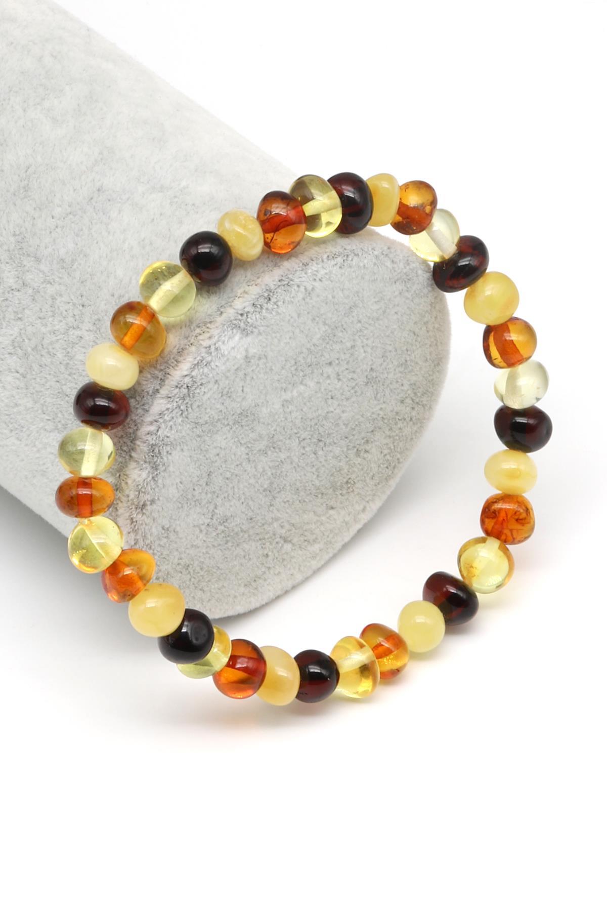 Kehribar Bileklik 5 x 7 mm Özel Kesim