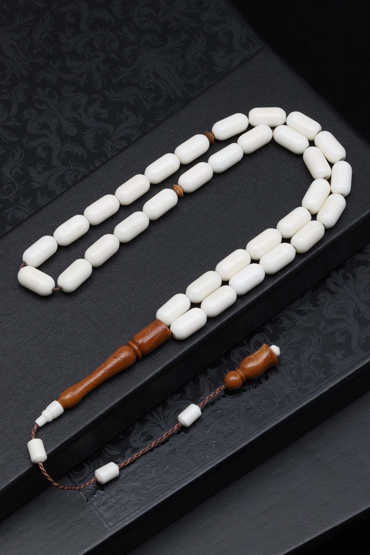 Kemik-Kuka Tesbih 6 x 12 mm Kapsül Kesim T-1886