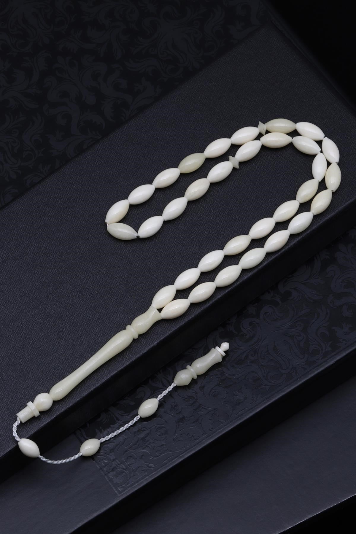Kemik Tesbih 5 x 10 mm Arpa Kesim - T-1526