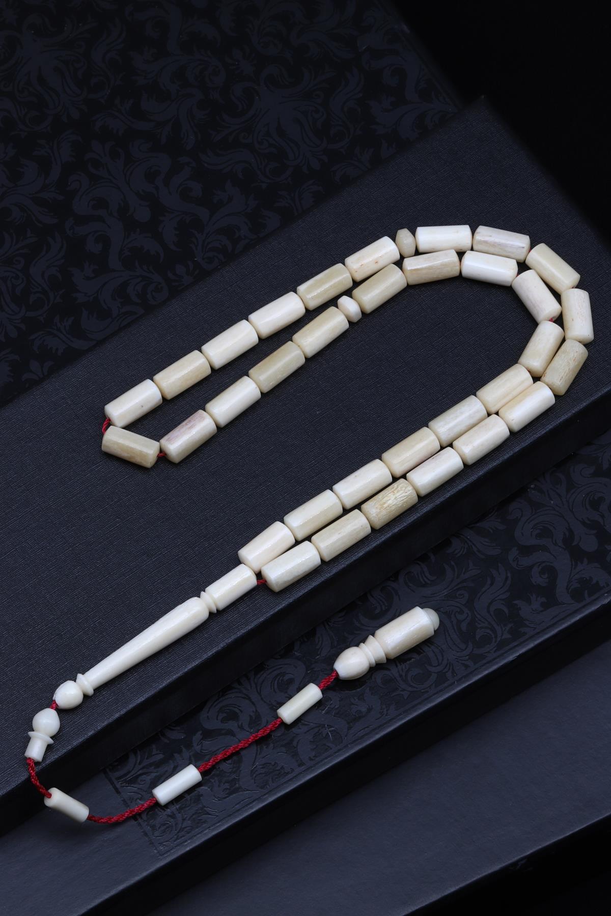 Kemik Tesbih 5 x 12 mm Silindir Kesim