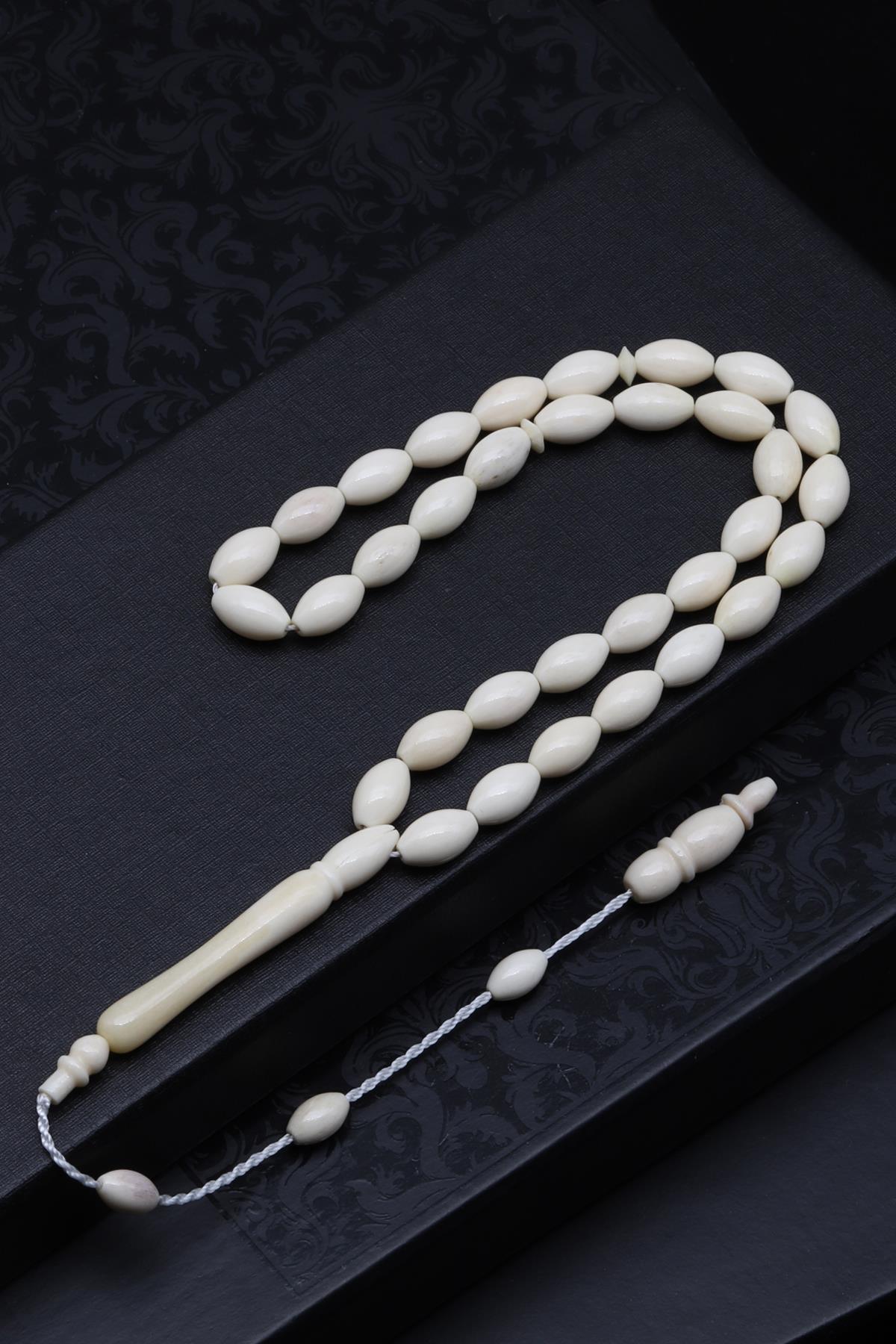 Kemik Tesbih 6 x 10 mm Arpa Kesim 