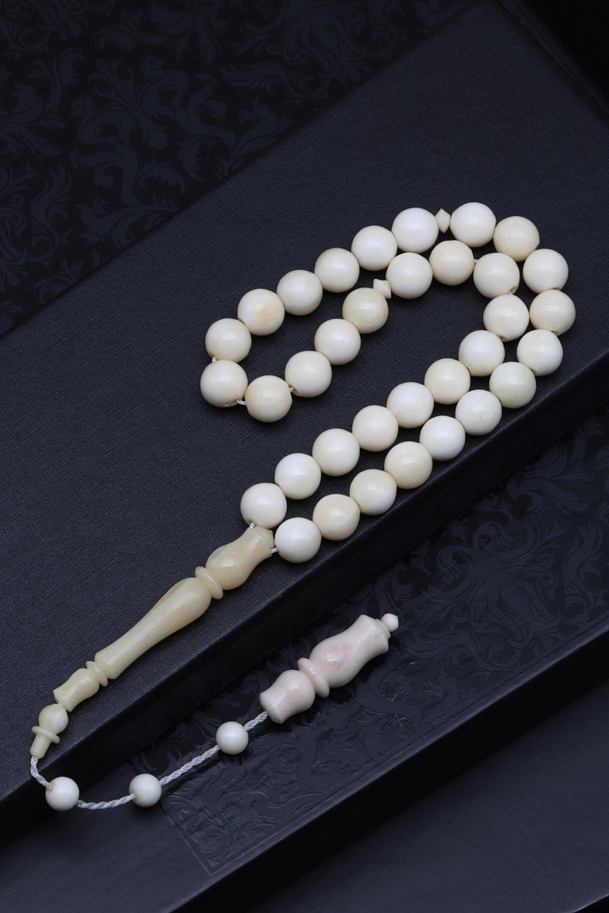 Kemik Tesbih 8 mm Küre Kesim - T-1522