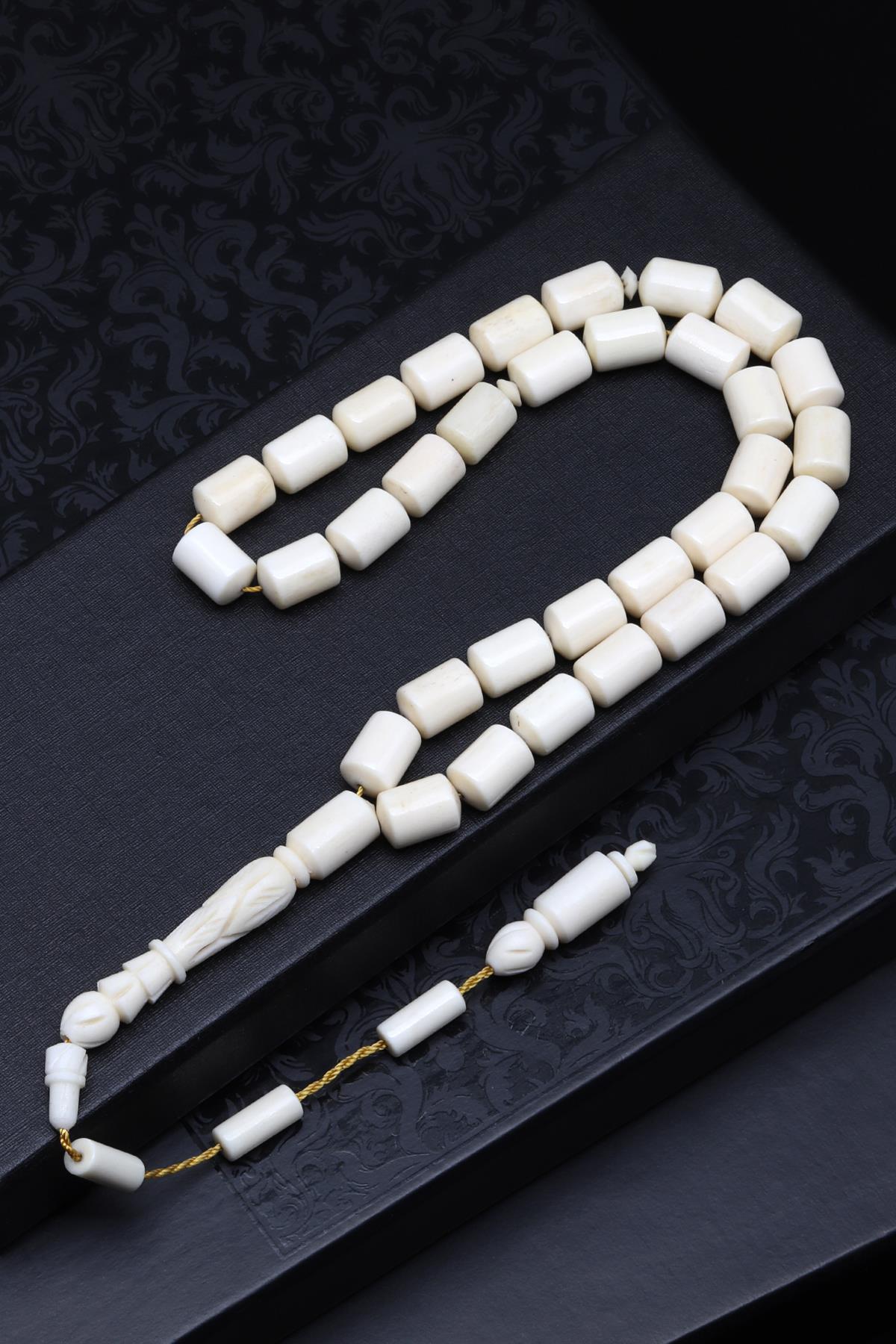 Kemik Tesbih 8 x 11 mm Kapsül Kesim 