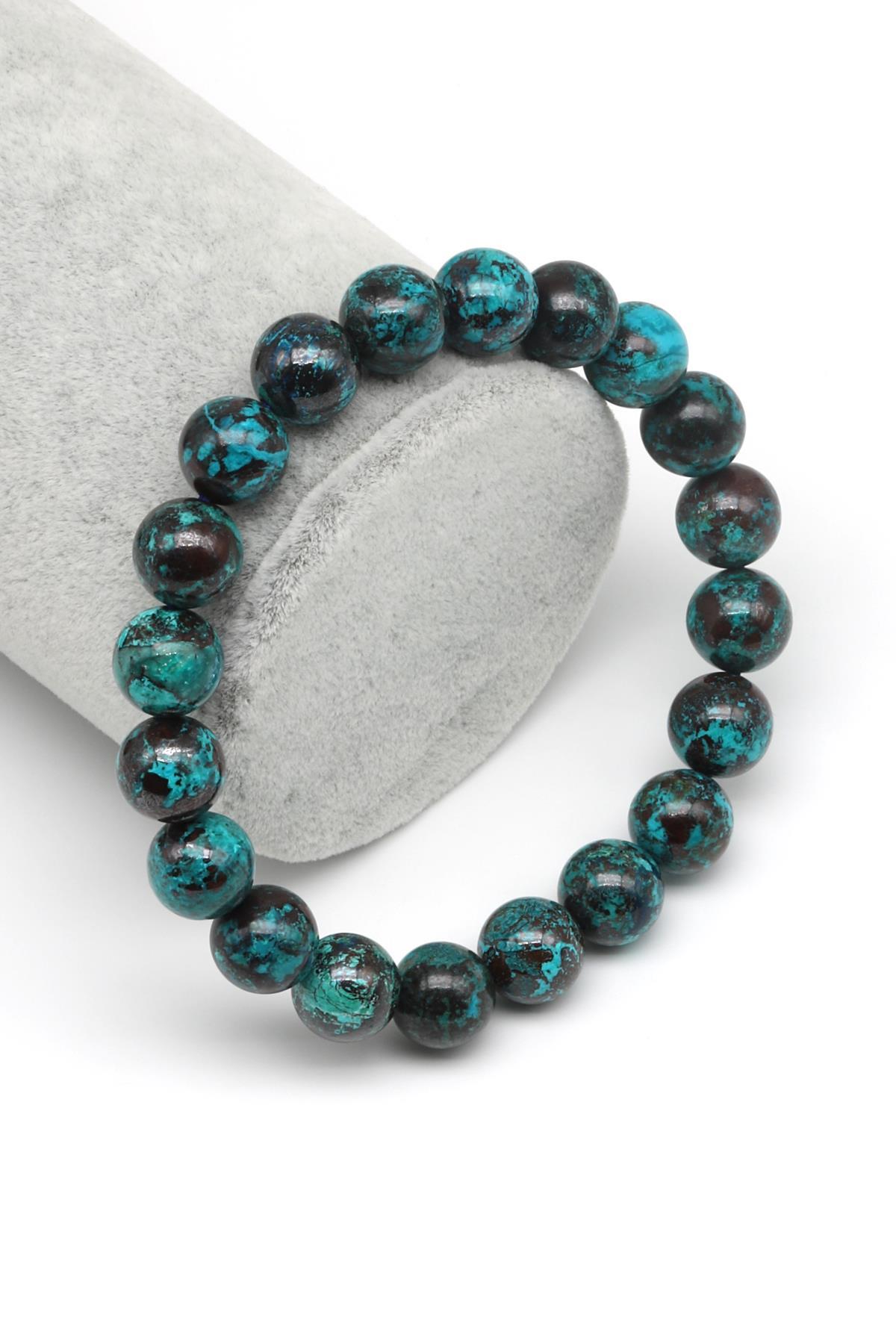 Kizokol Doğal Taş Bileklik 10 mm Küre Kesim