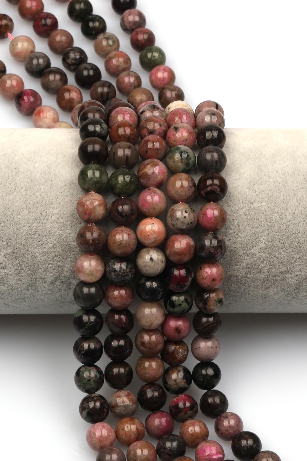 Kobalt Kalsit Doğal Taş Dizi 8 mm Küre Kesim