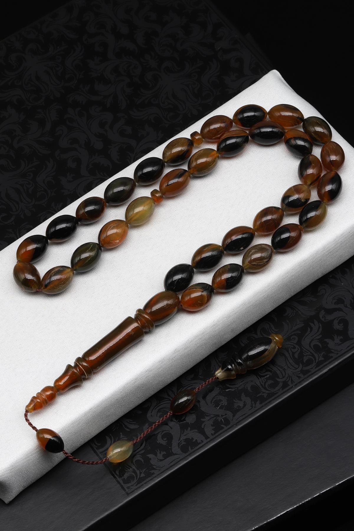 Koç Boynuzu Tesbih 10 x 13 mm Badem Kesim