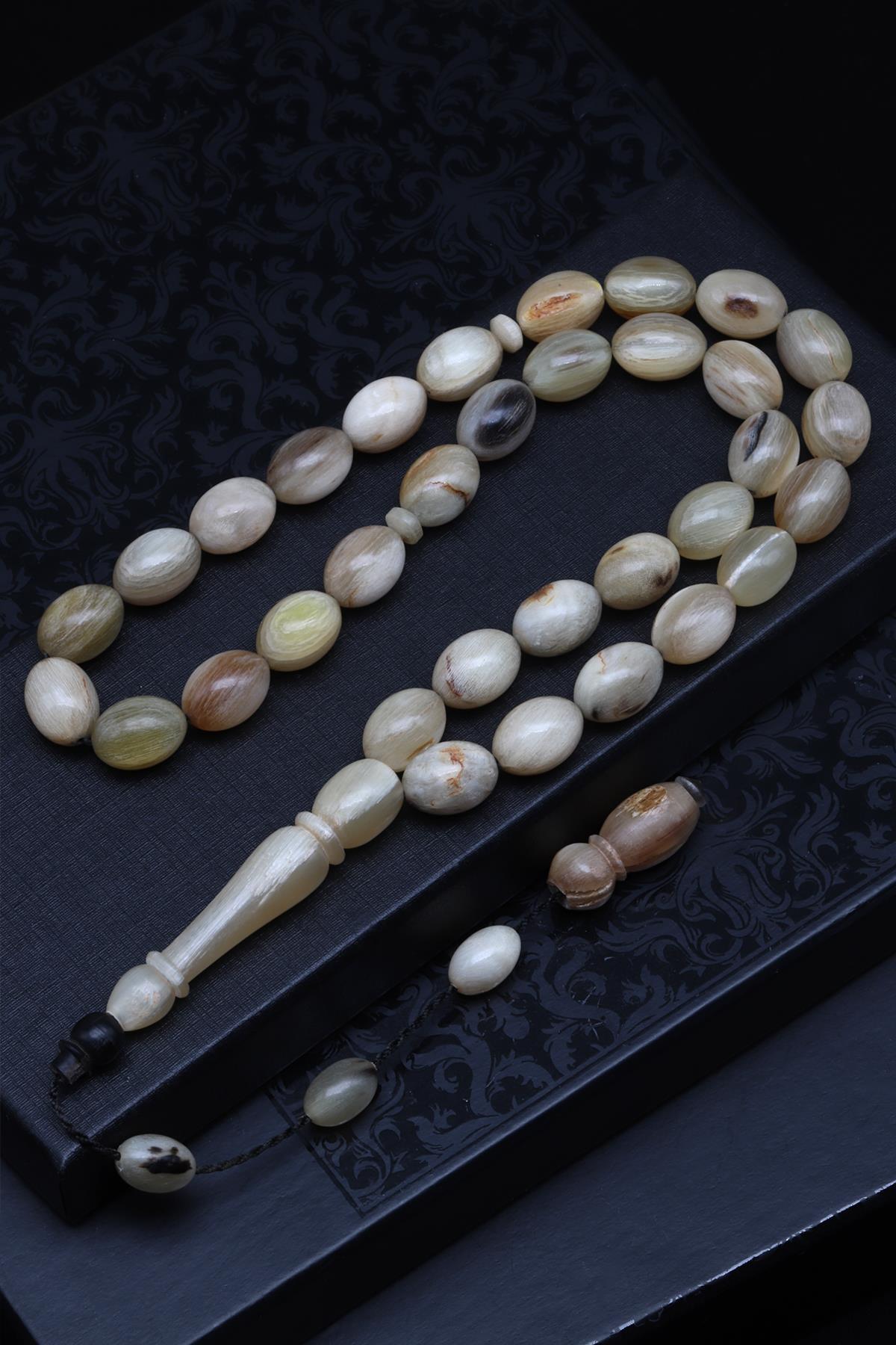 Koç Boynuzu Tesbih 10 x 14 mm Beyzi Kesim