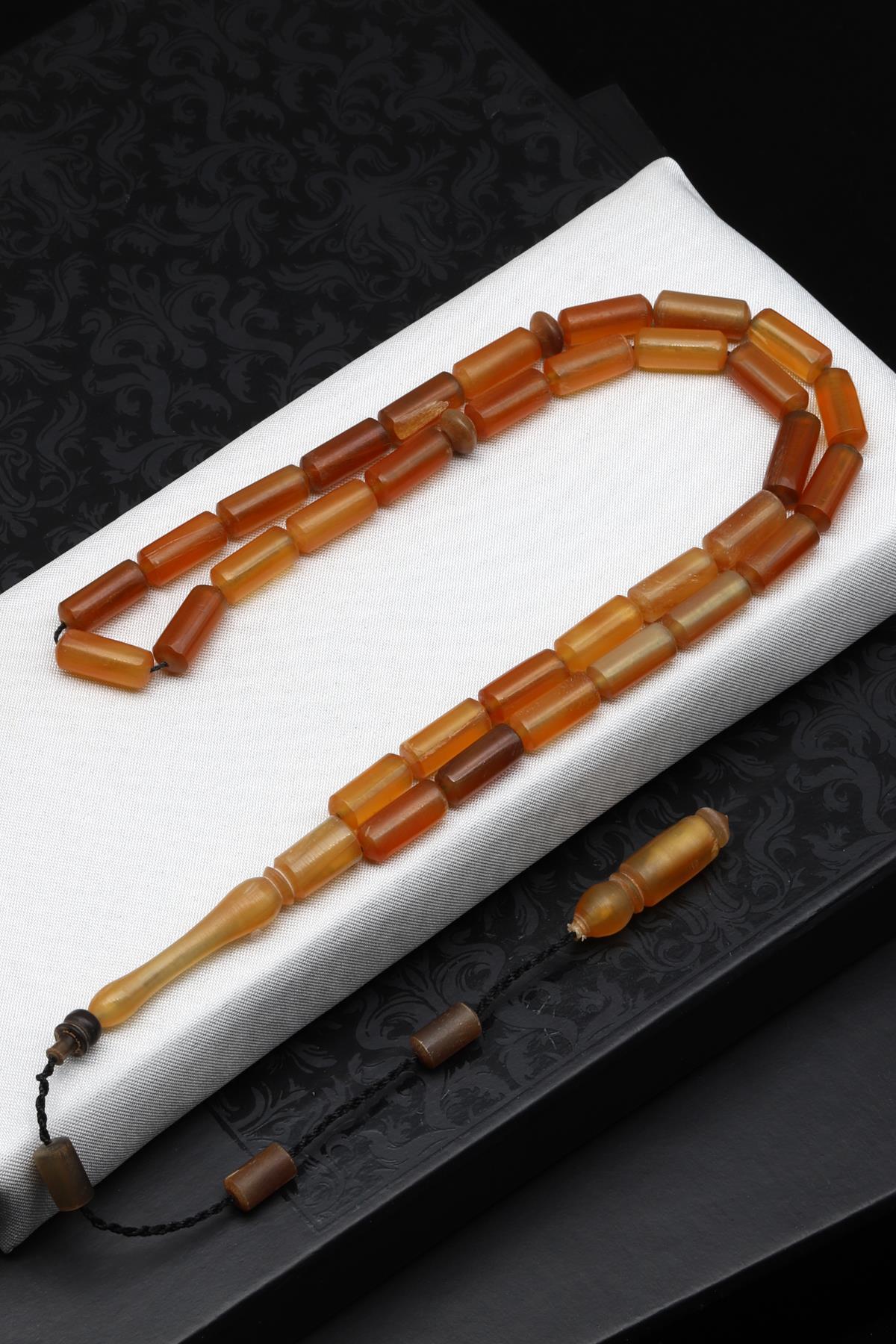 Koç Boynuzu Tesbih 5 x 13 mm Silindir Kesim